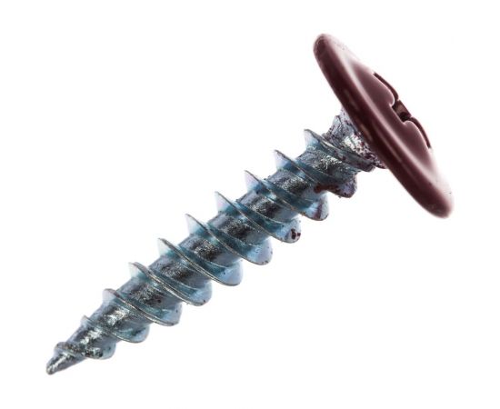 Прессшайба Качественный КРЕПЕЖ 4.2х19 мм, красное вино RAL 3005, острая, 250 шт 0300237 КЧ 