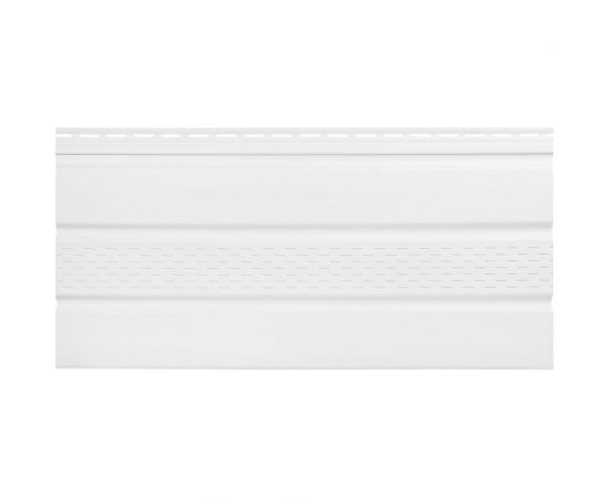 Софит к сайдингу profBUILD 3000х300 мм, перфорация по центру, белый 51489 