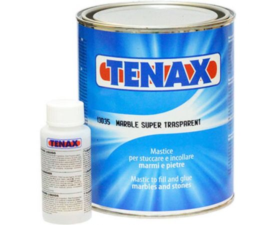 Полиэфирный клей Tenax Marble Super Trasparent прозрачный/густой 1л 039210061 