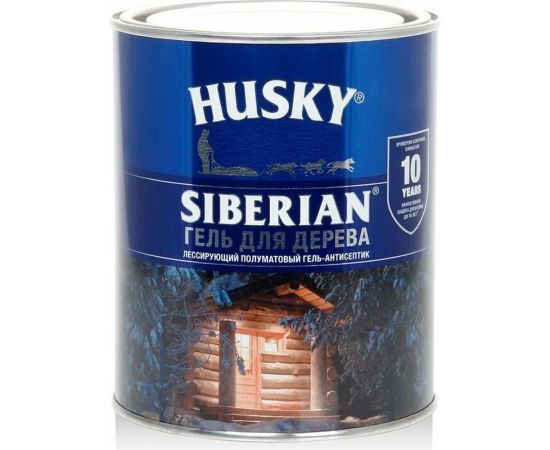 Гель-антисептик для дерева HUSKY SIBERIAN полуматовый орегон 0,9 л 25278 