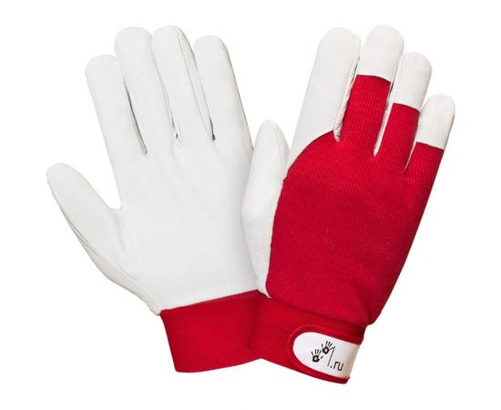 Перчатки 2Hands трикотаж/овечья кожа/манжет на велкро 0755- 8,5 