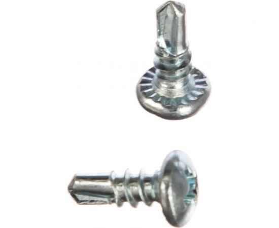 Саморез крепежная техника 3,5x9,5 белая полусфера сверло, 1000 шт. 430303 БК 