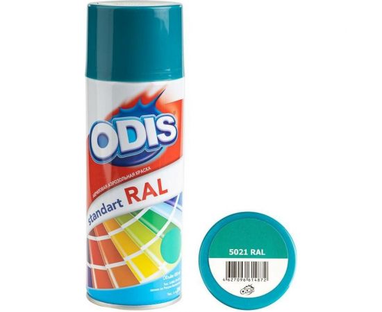 Краска-спрей ODIS standart RAL водная синь 5021ral 