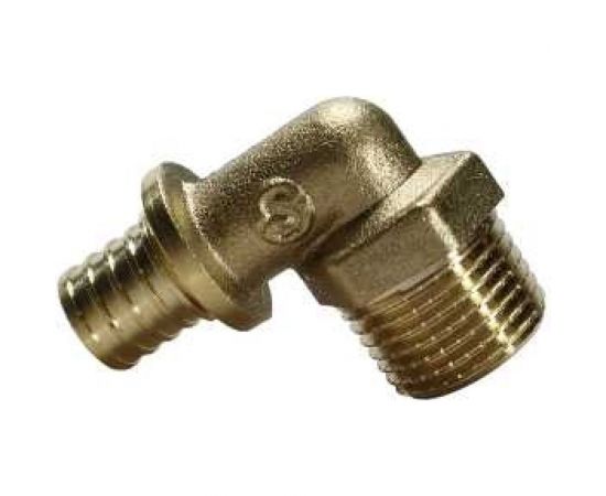 Угольник SINIKON с переходом на НР, латунь, 16(2.2)х3/4"" FA161002 