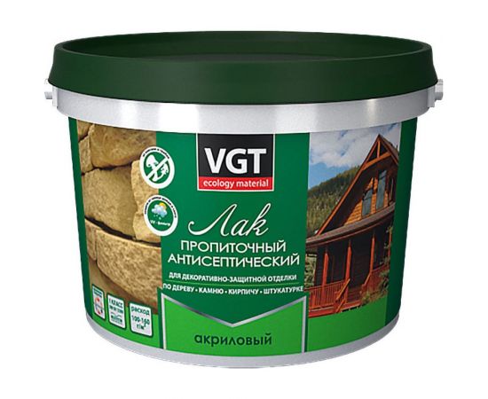 Пропиточный акриловый лак с антисептиком VGT венге, 2.2 кг 11603032 