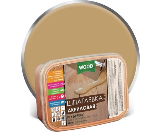 Акриловая шпатлевка по дереву FARBITEX (дуб; 0.4 кг; 0,25 л) 4300004764 