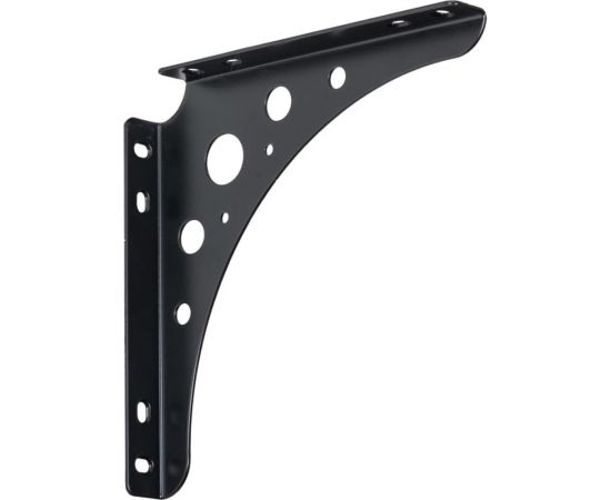 Кронштейн VORMANN Delta-Line 200х200х24 мм, оцинкованный, цвет: черный, 95 кг 00146 200 S 