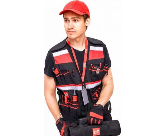 Универсальный регулируемый жилет монтажника Система LO43175 КМ-TOOLVESTBAG-23 