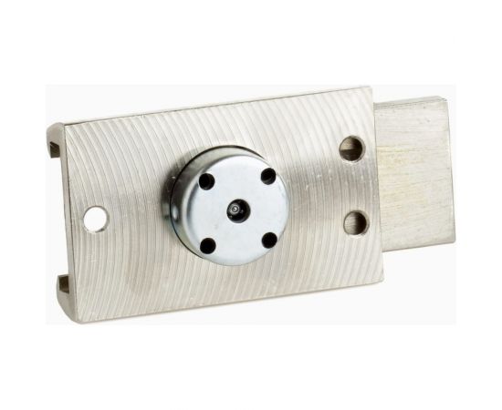 Накладной замок Поливектор ""Барьер-2Р"" никель, длина ключа 80 мм 2002 – изображение 2