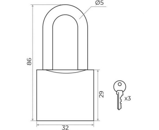 Навесной замок Marlok вс-1 2.32l пп 035815 – изображение 2