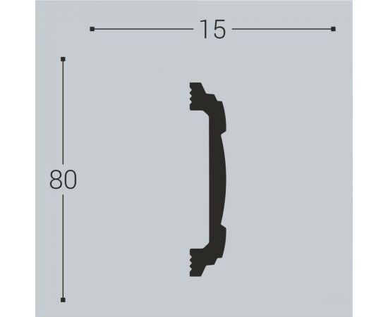 Наличник Bello deco XPS Н 8 80x15 мм 00-00105555 – изображение 2