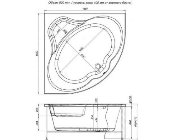 Фронтальная панель Aquanet SANTIAGO 160 00169177 – изображение 2