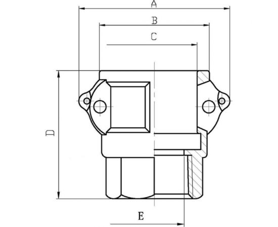 Полипропиленовый камлок ГРОССИС тип D 1 1/2" 0431499 – изображение 2