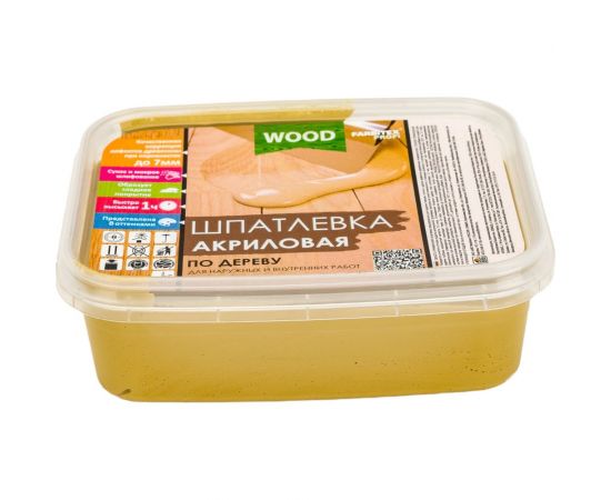 Акриловая шпатлевка по дереву FARBITEX (дуб; 0.4 кг; 0,25 л) 4300004764 – изображение 2