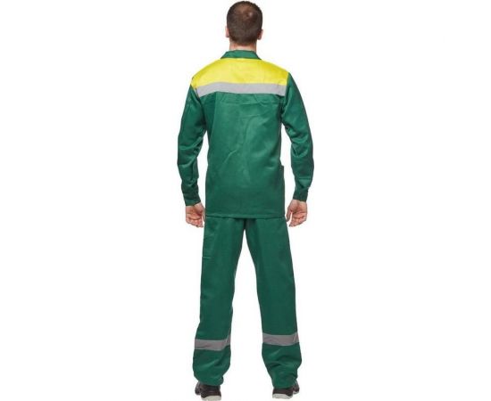 Летний костюм ООО Комус л02-КБР зеленый/желтый, р. 48-50/170-176 395773 – изображение 2