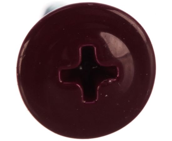 Прессшайба Качественный КРЕПЕЖ 4.2х19 мм, красное вино RAL 3005, острая, 250 шт 0300237 КЧ – изображение 2