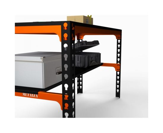 Металлический стол ООО Металекс Metalex 750x1000x500 мм, оранжево-чёрный SMMO751050 – изображение 3