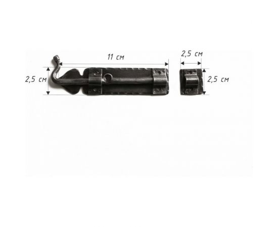 Кованый замок-щеколда Covali HC-717 – изображение 3