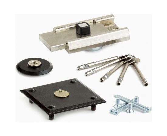 Накладной замок Поливектор ""Барьер-2Р"" никель, длина ключа 80 мм 2002 – изображение 3