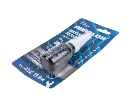 Фиксатор резьбовых соединений удаляемый ABRO MASTERS синий 10 мл TL-010-BL-RW – изображение 4