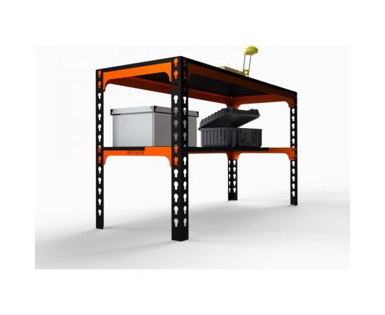 Металлический стол ООО Металекс Metalex 750x1000x500 мм, оранжево-чёрный SMMO751050 – изображение 5