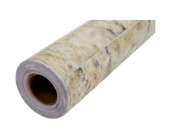 Самоклеящаяся пленка Рыжий кот 0.45x8 м, мрамор бежево-серый 104897 – изображение 5