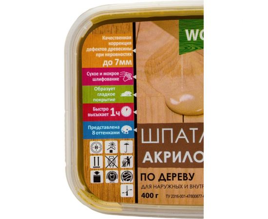 Акриловая шпатлевка по дереву FARBITEX (дуб; 0.4 кг; 0,25 л) 4300004764 – изображение 5