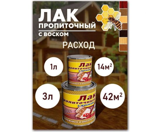 Пропиточный лак с воском White House (палисандр; 3 л) 15471 – изображение 5