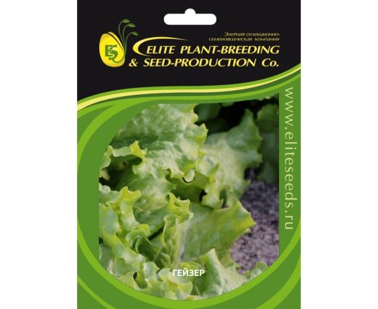 Гейзер семена салата батавия светло-зеленого 1900 шт ЭС мини ELITE PLANT-BREEDING & SEED PRODUCTION Co. 1070008419 