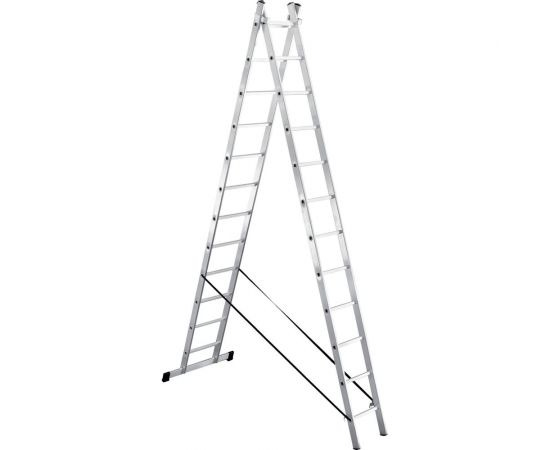Алюминиевая 2-секционная лестница UFUK 2х12 ступеней 411212 