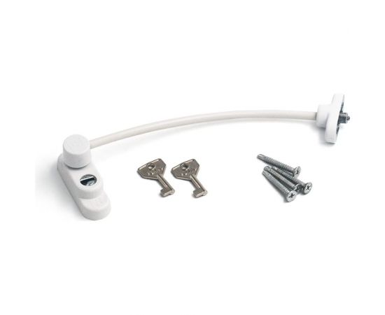 Оконный замок с тросом Penkid белый А912 