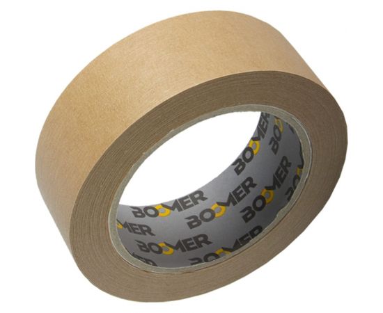 Маскирующая лента BOOMER 60с-30мин, коричневая, 18ммx40м 8000/18 