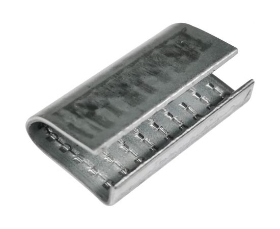 Стальная скрепа КОРДЛЕНД 16x29x0,9 для ПЭТ ленты 15-16 мм, 1000 шт. PET-16 KREP-00132 