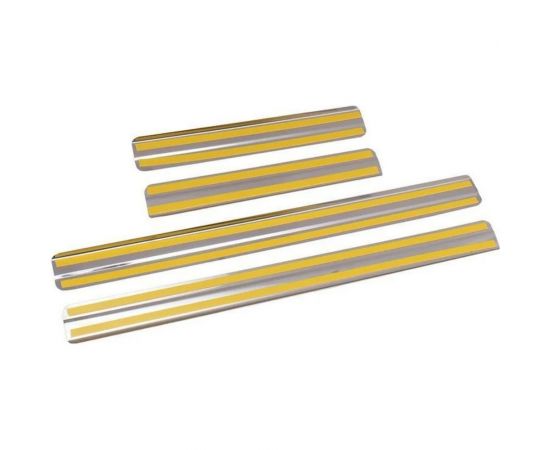 Накладки внутренних порогов MITSUBISHI Outlander 2015->, ступенчатые DolleX NSI-006 – изображение 2