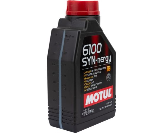 Моторное масло MOTUL 6100 SYN-NERGY 5W40, 1 л 111689 – изображение 2