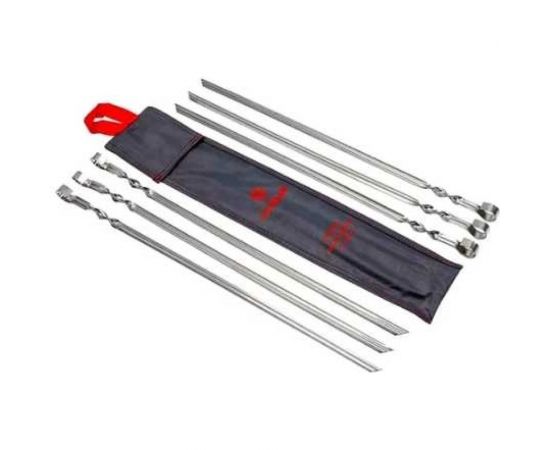 Набор 6 шампуров плоских из пищевой нерж.стали 450 Grillkoff 323 – изображение 3