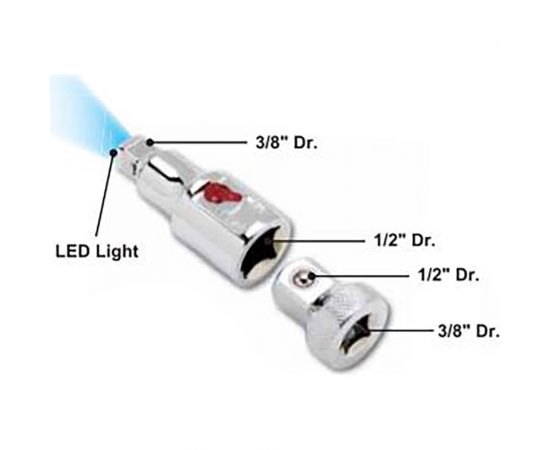 Переходник 1/2" x 3/8" с переключателем AmPro T11391 – изображение 3