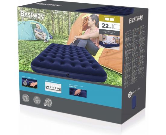 Надувной матрас BestWay Queen 203x152x22 см 67003 130473 – изображение 3