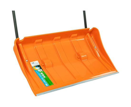 Пластиковый движок для уборки снега СИБРТЕХ 795x435x1280 мм, стальная рукоятка, усиленный 61669 – изображение 3