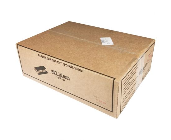 Стальная скрепа КОРДЛЕНД 16x29x0,9 для ПЭТ ленты 15-16 мм, 1000 шт. PET-16 KREP-00132 – изображение 3