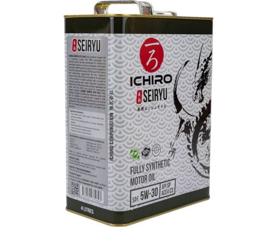 Моторное масло ICHIRO SEIRYU 5W30 API SP ACEA C3 4л ICR-1452-4 – изображение 3