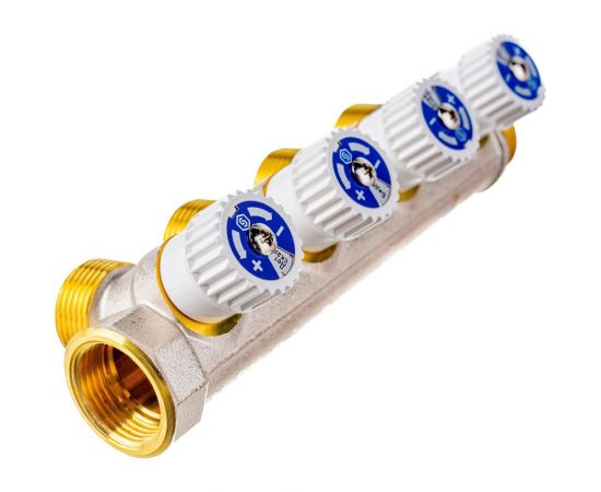 Распределительный коллектор STOUT 3/4, 4 отвода 3/4ЕК RG008S37S5IFP8 – изображение 3