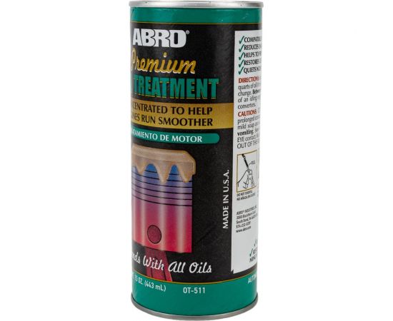 Присадка в масло ABRO премиум 443 мл OT-511 – изображение 3