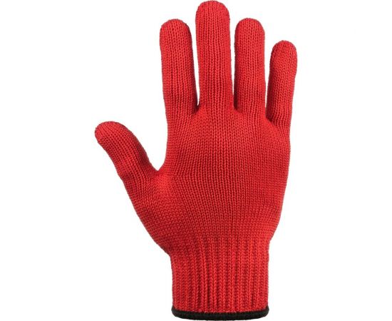 Трикотажные перчатки Фабрика перчаток, 2-слойные, с ПВХ, 7.5 класс, 6 нитей, красные, р.ХL/10 6-75-2С-КР-(XL) – изображение 4