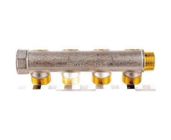 Распределительный коллектор STOUT 3/4, 4 отвода 3/4ЕК RG008S37S5IFP8 – изображение 4