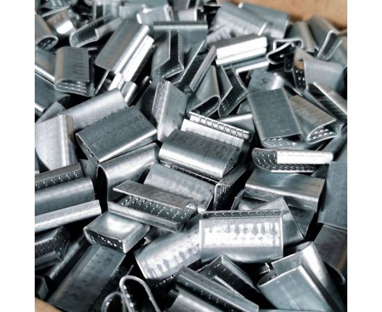 Стальная скрепа КОРДЛЕНД 16x29x0,9 для ПЭТ ленты 15-16 мм, 1000 шт. PET-16 KREP-00132 – изображение 4