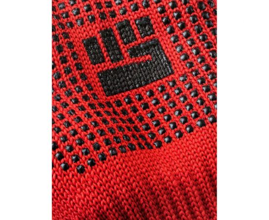 Трикотажные перчатки Фабрика перчаток, 2-слойные, с ПВХ, 7.5 класс, 6 нитей, красные, р.ХL/10 6-75-2С-КР-(XL) – изображение 5