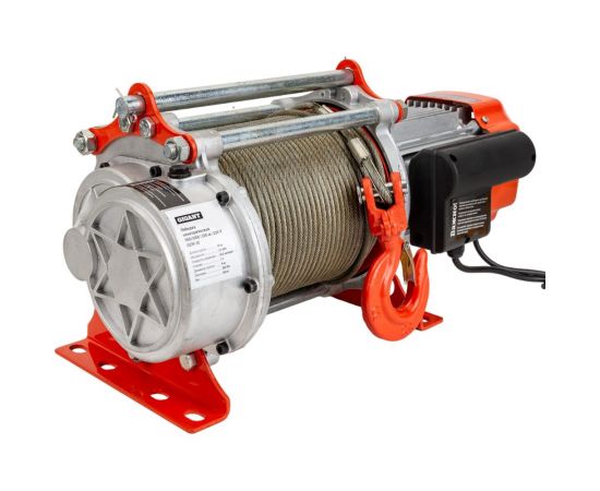 Электрическая лебедка Gigant 500/1000 кг, 220B, 100/50 м GEW-10 – изображение 8