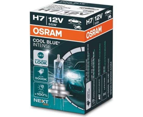 Автолампа Osram H7, 55 Вт, PX26d, +100 проц. COOL BLUE INTENSE NextGen, до 5000 K 64210CBN – изображение 8
