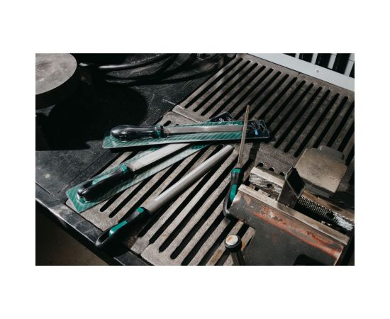 Напильник Abraforce полукруглый, 200 мм, с рукояткой, перекрестная насечка №2 АМ154589 – изображение 9